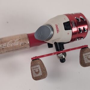 PROFISHIENCY 21" Micro Coca Cola Fshing Rod & Real Combo Collectible, New! Rare!
